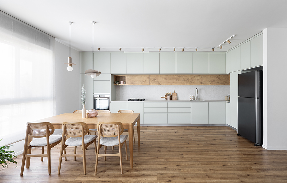 שולחן אוכל נפתח PALERMO אלון כיסא ראטן POLO