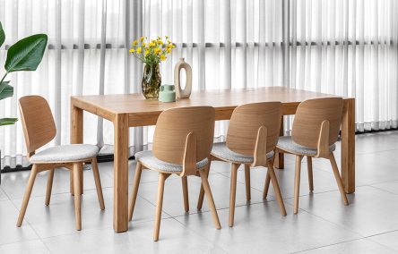 חבילת מבצע שולחן אוכל  DENMARK + כיסאות 6 ODIN