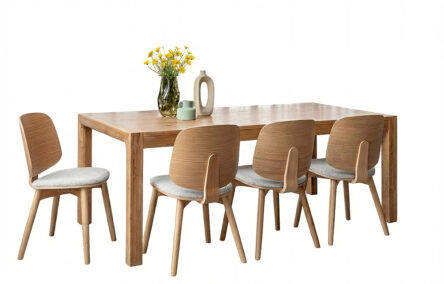 חבילת מבצע שולחן אוכל  DENMARK + כיסאות 6 ODIN